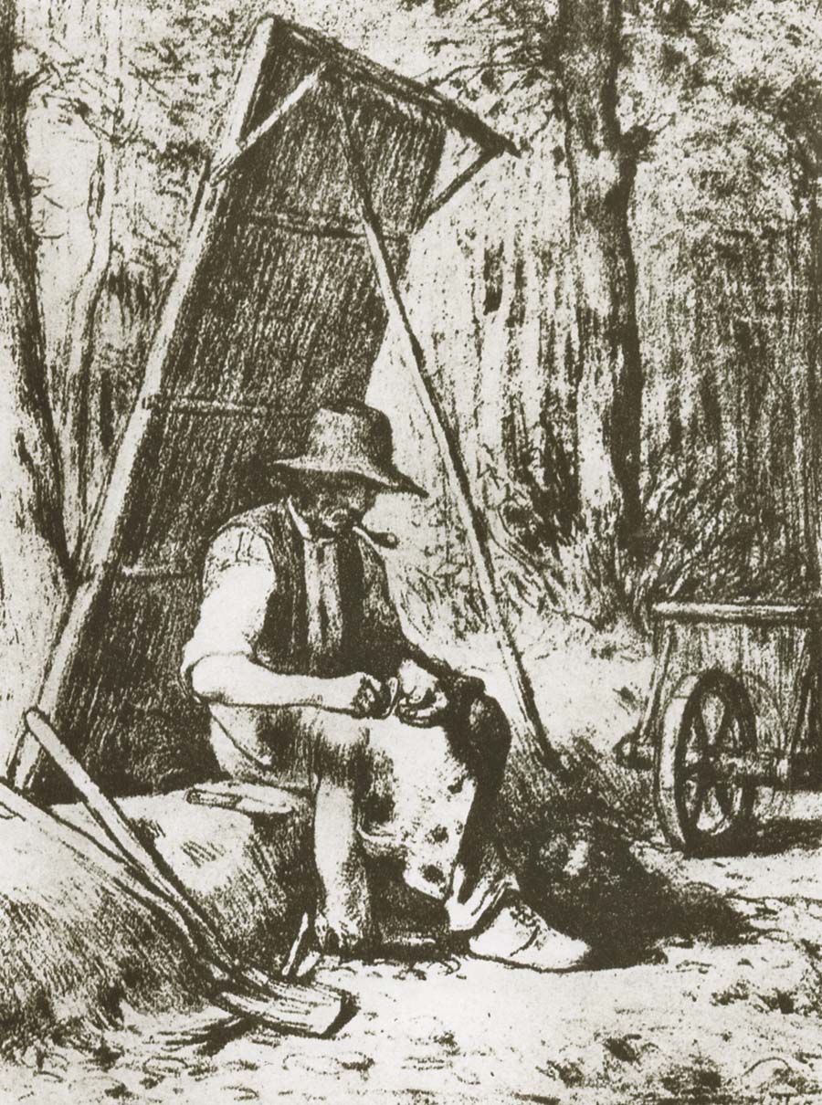 Jean Francois Millet Peasant have a break